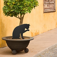 садовый декор "кошка" 