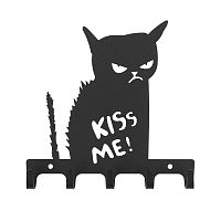 ключница "kiss me" черный 