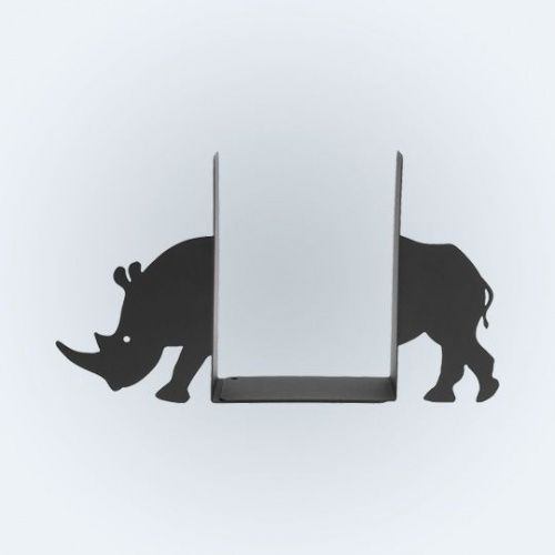 держатель для книг "носорог" черный  фото 2